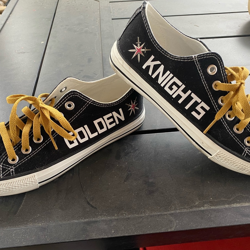 Vegas Golden Knights Converse style low top shoes size 10